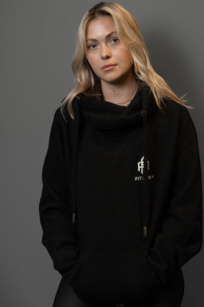 FITASFK Small Chest Logo Hoodie - Black Smoke