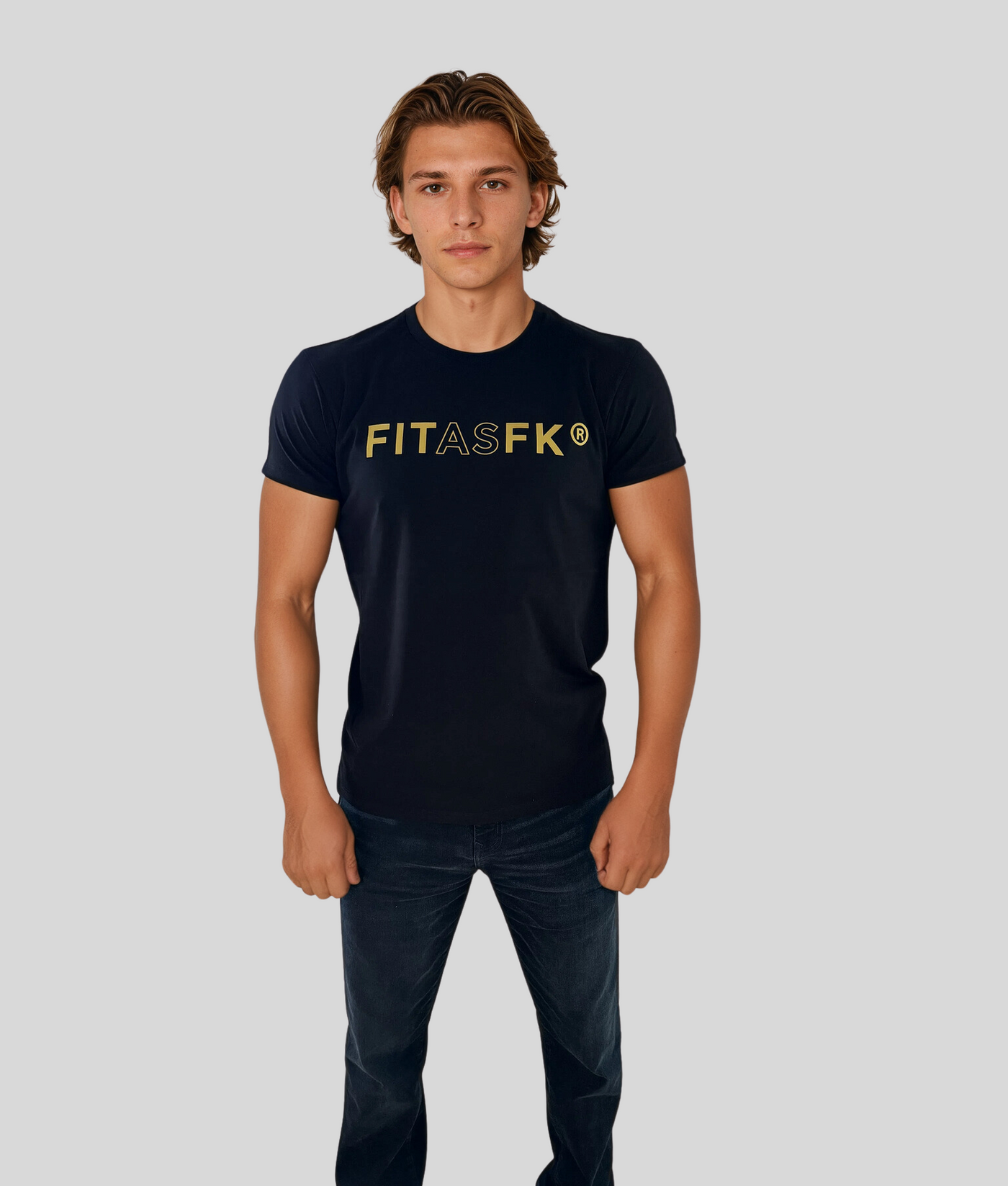 Men's fitted Cut Chest logo T-shirt