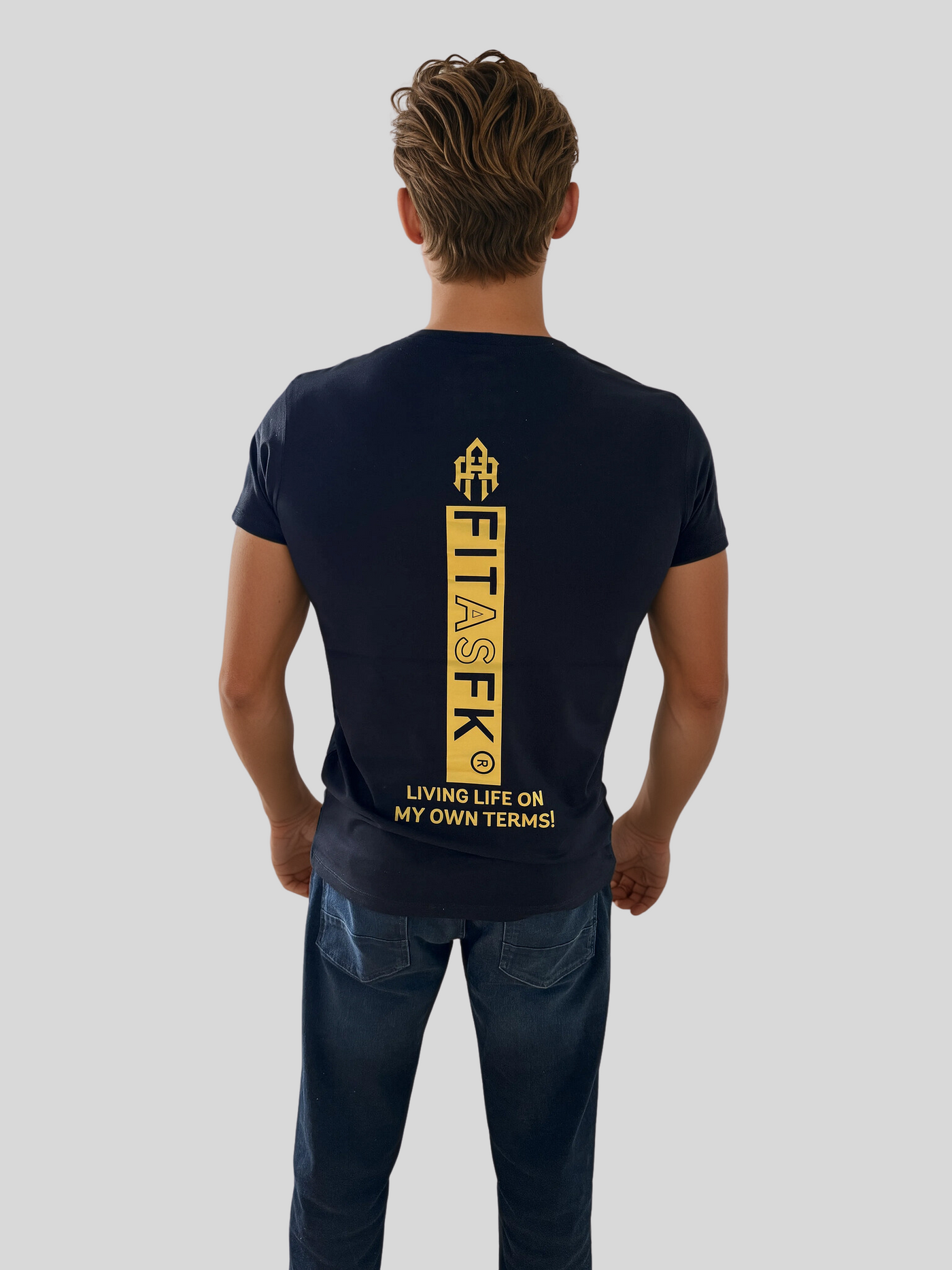 Men's fitted Cut Chest logo T-shirt