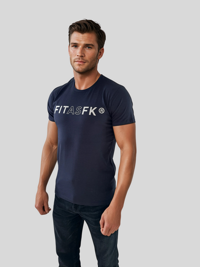 Men's fitted Cut Chest logo T-shirt
